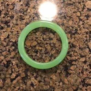 Glass bangle jade color